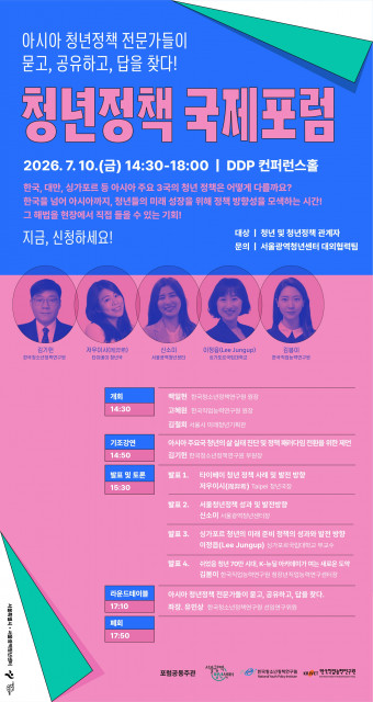 ‘청년정책 국제포럼’ 포스터