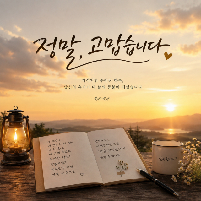 ‘정말, 고맙습니다’ 앨범 표지