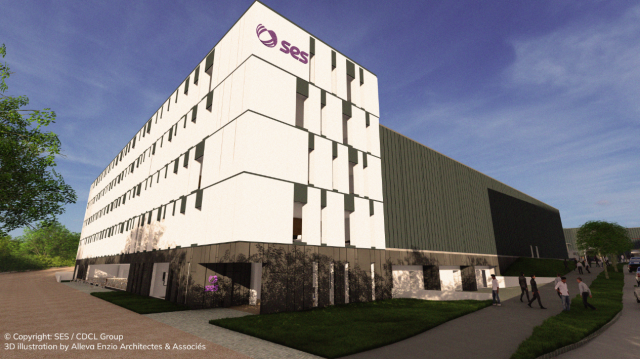 3D rendering of the new SES manufacturing facility.