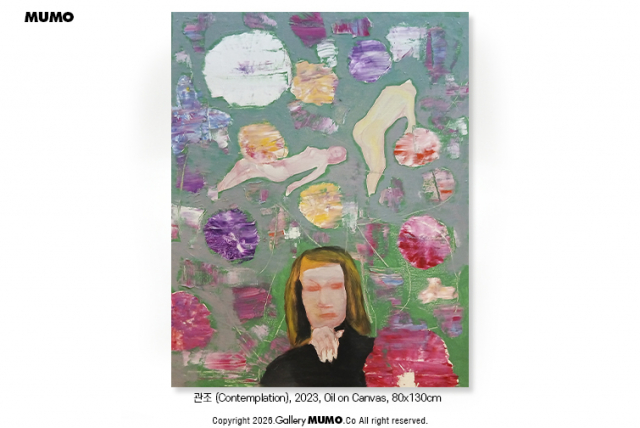 관조(Contemplation), 2023, Oil on Canvas, 80x130cm