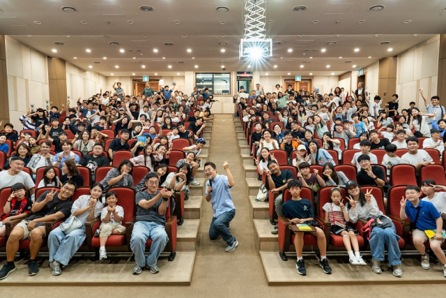 지난 12일 태실투어와 연계 진행된 최태성 역사강사 토크콘서트 현장