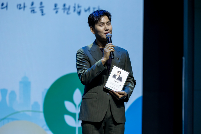 제36대 서울시정신건강지킴이 박장현이 위촉 소감을 밝히고 있다