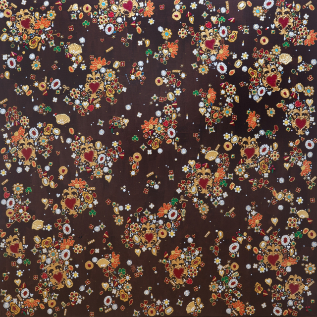 Ornament 26-1, 97x97cm, 캔버스에 아크릴, 2026