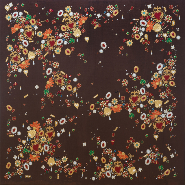 Ornament 26-3, 72.7x72.7cm, 캔버스에 아크릴, 2026