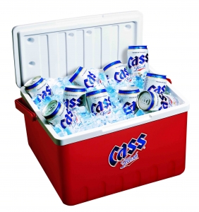 오비맥주(대표이사: 김준영)는 맥주 36캔들이용 보냉용기인 2005년형 쿨러팩을 출시 했다