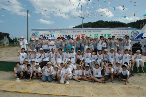 지난 4일부터 강원도 고성군 명파리 해수욕장에서 개최된 삼성생명「비추미 3세대 초록 여름봉