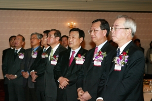 기계산업인 신년인사회 참석한 주요 인사들(우로부터 한국기계산업진흥회 김대중 회장, 산업자원