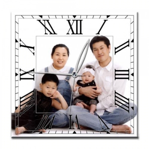 가족사진으로 만든 나만의 맞춤 아트 벽시계