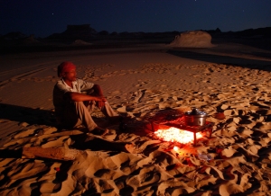 사막에서의 캠핑