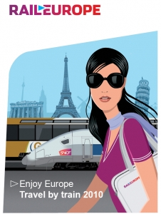 ‘파울로 마리오띠’의 일러스트를 이용한 ‘2010년 유럽 기차여행’ 브로셔