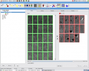 코그넥스가 새로 출시한 VisionPro Surface의 표면 검사 결과 (왼쪽 초록색 부