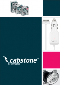 CABSTONE 브랜드는 하이테크 제품업계의 오랜 리더인 독일 WETRONIC이 간편하고 