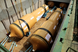 두산중공업은 최근 미국 세쿼야 원전 2호기에 들어갈 교체용 증기발생기 4기(사진)와 미국 