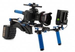 캐논 EOS 5D Mark II 영상촬영서포팅시스템(RedRock Micro사 제품) 장착