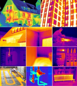 모든 건축물의 에너지 효율 상태를 테스토 열화상 카메라 testo 876 및 testo 8