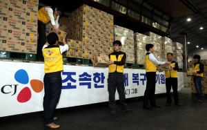 CJ, 일본 지진에 햇반 10만개 지원