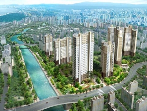 김포 한강신도시 현대성우아파트 조감도