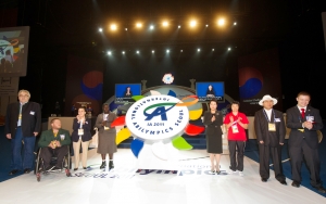 9월 26일 오후 서울 올림픽공원 올림픽홀에서 개최된 제 8회 국제장애인올림픽대회 개회식에