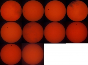 국립중앙청소년수련원 천문대에서 촬영한 “금성 태양면 통과” 사진
망원경모델 : Showa 