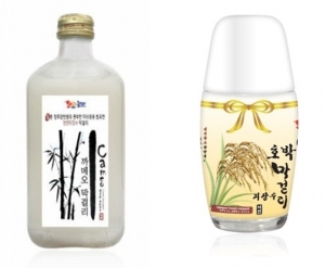 Nakchun, a specialized company in Makgeolli, presents two kinds of Gijangsoo Makgeolli at famous department stores