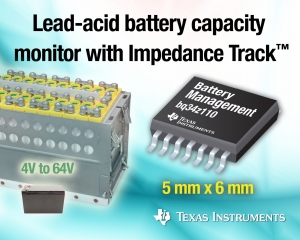 TI는 고유의 임피던스 트랙(Impedance Track) 용량 측정 기술을 통합한 최초의
