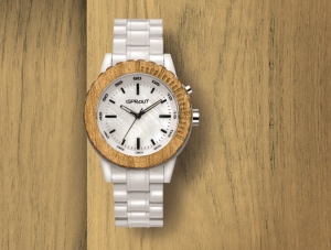 진짜 나무로 만든 나무 시계 SPROUT(스프라우트)는 시계가 1개 팔릴 때마다 1대1로 