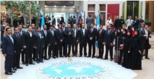 MoI delegation group photo at the Interpol meeting