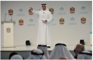 His Highness Sheikh Saif bin Zayed at the second a