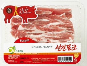 축산식품전문기업 선진의 슬림한 삼겹살은 시스템 돼지고기로 유명한 선진포크에서 건강과 다이어