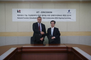 KT 우면동 연구개발센터에서 에릭슨엘지 KT 영업 총괄인 토미 요한슨(Tommy Johan