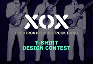 크라우드소싱 플랫폼 디자인레이스가 하우스락 밴드 XOX를 지원하는 ‘XOX 티셔츠 디자인 
