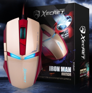 로이체는 게이밍 마우스 XECRET XG-8500M Iron man armor를 출시했다.