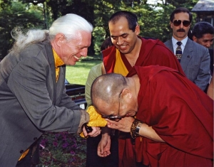 저자 라마 글렌 멀린과 제 14대 달라이 라마 뗀진 가쵸