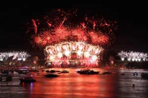 호주 시드니 새해 불꽃놀이 축제