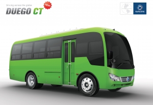 선롱버스코리아에서 도시형버스 전용모델 두에고CT를 출시했다.