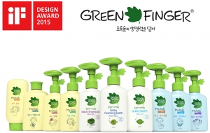 2015 iF 디자인 어워드를 수상한 유한킴벌리 그린핑거 제품 라인업