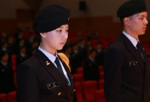 군산대학교 155학군단이 24일 군산대학교 아카데미홀에서 학군사관 후보생 및 학부모, 주요