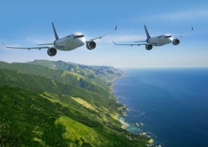 봄바디어 상용항공기가 제51회 파리 국제 에어쇼에 참여해 신형 항공기의 시험운항과 항공기 