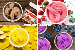 요거트캐슬 신메뉴4종 누텔라 아이스크림, 천연과일 아이스크림