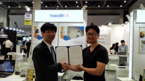 사운드유엑스와 일본 SSJ 주식회사가 일본 영업 파트너 계약을 체결했다. (좌 : 사운드유