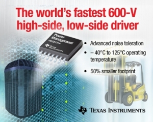 TI가 개별 전력 MOSFET 및 IGBT를 위한 최대 600V로 동작하는 업계 최고속의 