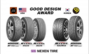 2015년 한국 굿 디자인 어워드와 미국 굿디자인 어워드에서 넥센타이어의 총 5개 제품이 