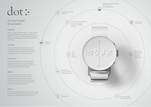 DOT.THE FIRST BRAILLE SMARTWATCH