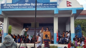 곽금순 한살림연합 상임대표 - 네팔 마하락시미 종합학교 준공식 축사
