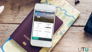 해외여행시에도 포인트 적립 받을 수 있는 UTU 앱 화면