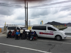 광주광역시교통약자이동지원센터가 세월호 참사 팽목항 추모 방문 차량을 지원했다