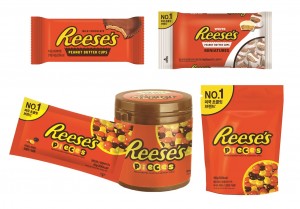 허쉬가 미국 초콜릿 판매율 1위 브랜드 리세스의 신제품 5종을 출시한다