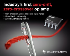 텍사스 인스트루먼트는 업계 최초로 제로 드리프트와 제로 크로스오버 기술을 모두 제공하는 연