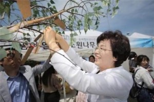제1회 놀자페스티벌 박춘희 구청장 부스 체험