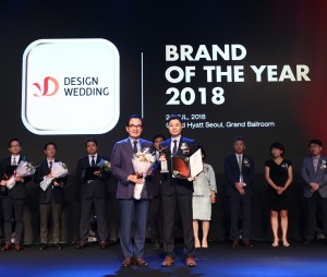 2018 올해의 브랜드 대상 12년 수상 마스터피스 디자인웨딩 수상